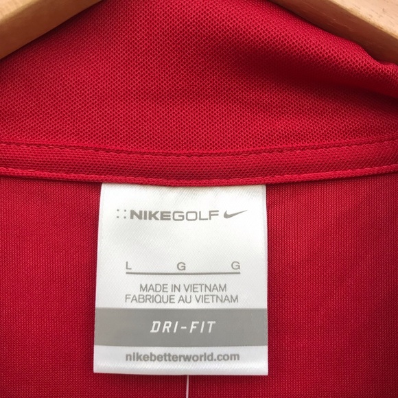 🍄 Nike Golf Red Dri-Fit Polo Shirt - Picture 4 of 8
